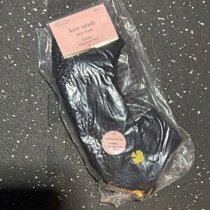 Kate Spade Black Socks with Gold Detail